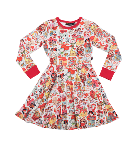 Rock Your Kid My Funny Valentine Waisted Dress