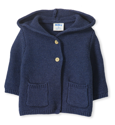 Milky Baby Knit Jacket - Blue Marle