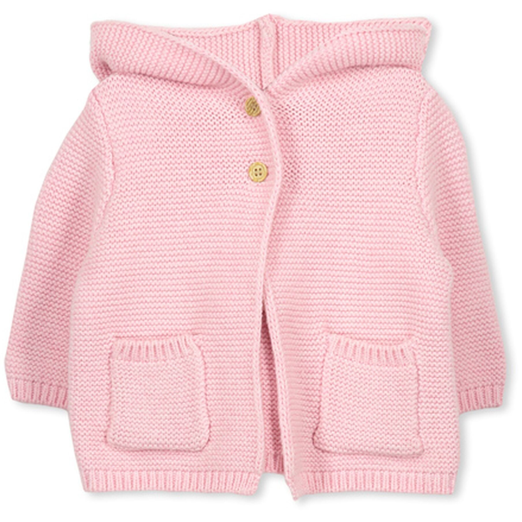 Milky Baby Knit Jacket Pink Marle SHOP BY BRAND-Milky Kids