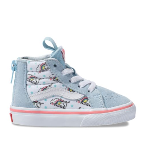 Vans Toddler SK8 Hi-Zip Unicorn - Cool Blue/White