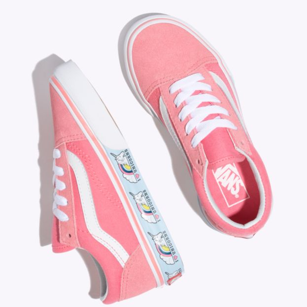 Skate Shoe Vans Unicorn Shoes Adults Unicorn Colored Custom Old - Main Image