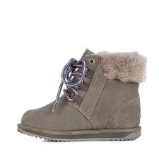 EMU Shoreline Kids Boot Charcoal FOOTWEAR Boots Kids Clothing NZ Shop Online Kid Republic W19 Emu D1 MATA