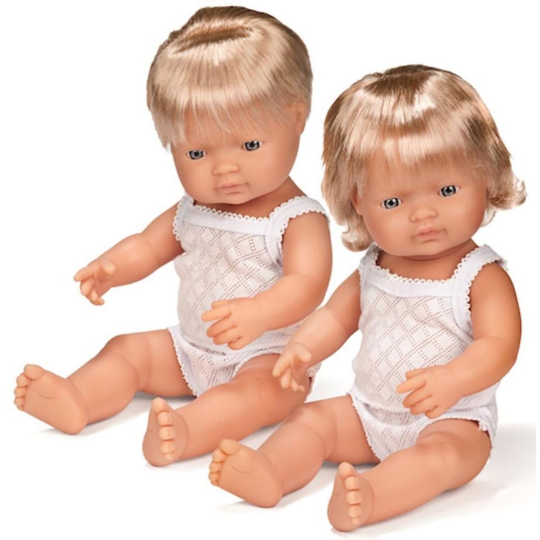 miniland doll caucasian girl 38cm