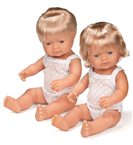 miniland caucasian girl 38cm