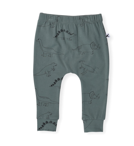 Minti Baby Dinos Cosy Pant - Olive