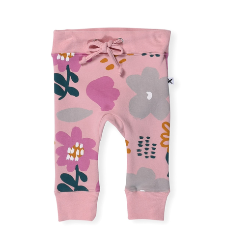 Minti Baby Meadow Furry Trackies - Muted Pink