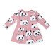 Minti Baby Cheeky Panda Furry Dress - Muted Pink