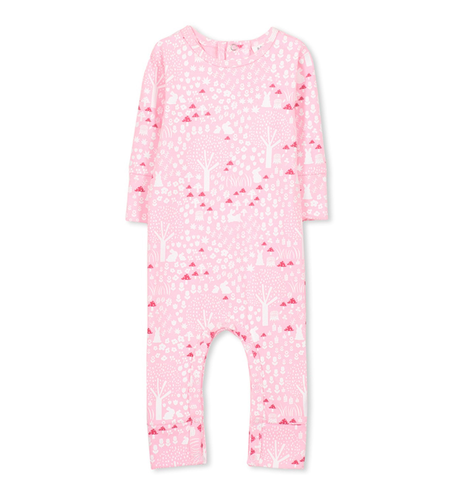 Milky Forest Romper - Candy Pink