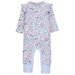 Milky Floral Romper - Ice Blue