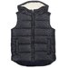 Milky Puffer Vest - Navy/Gold