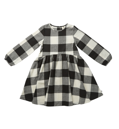 Hootkid Checked Out Dress - Black Check