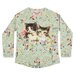 Paper Wings Raglan Long Sleeve T-Shirt - Vintage Rosie Cats