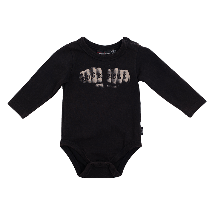 Rock Your Baby Rock N Roll Knuckles Bodysuit Clothing Baby Baby All In Ones Kid Republic W19 Rock Your Kid D3