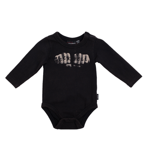 Rock Your Baby Rock N Roll Knuckles Bodysuit