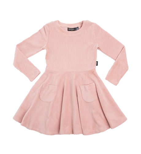 Rock Your Kid Corduroy Waisted Dress - Pink