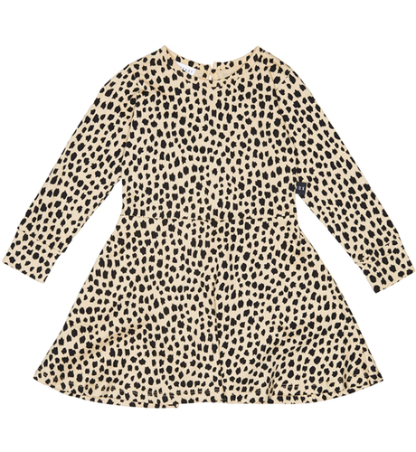 Huxbaby Leopard Skater Dress - Oyster