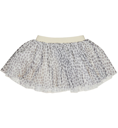 Huxbaby Leopard Tulle Skirt - Oyster