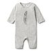 Wilson & Frenchy Grey Feather Long Sleeve Growsuit