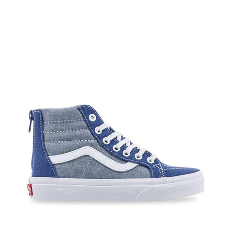 Vans Kids Sk8 Hi-Zip Chambray/True White