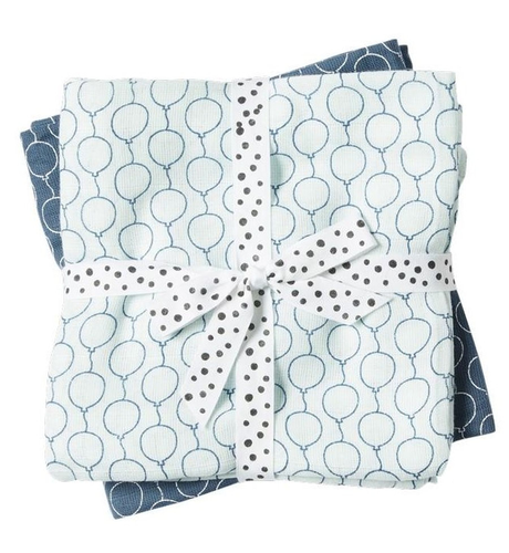 Done by Deer 2 Pack Swaddle - Blue