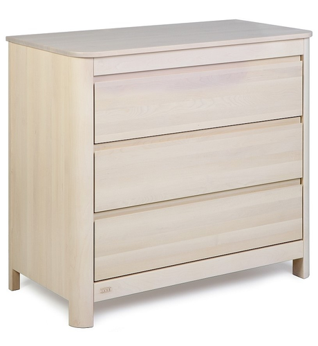 Troll Sun Dresser 3 Drawer - Whitewash/Wood