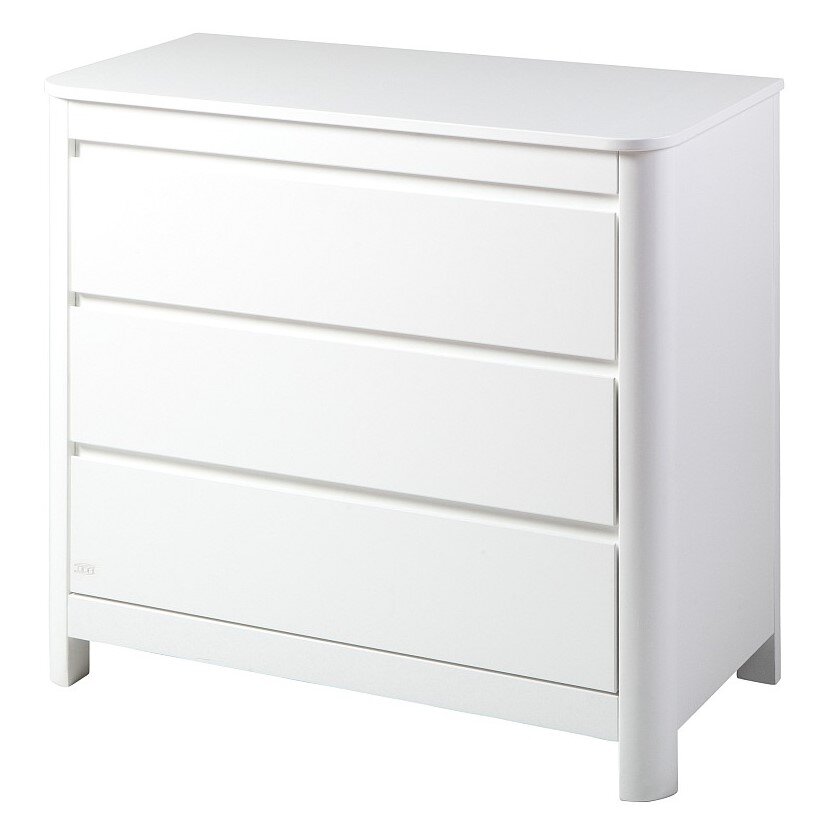 Troll Sun Dresser 3 Drawer White Nursery Furniture Kid