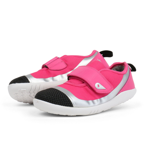 Bobux Kid+ Lo Dimension Fuchsia/Silver