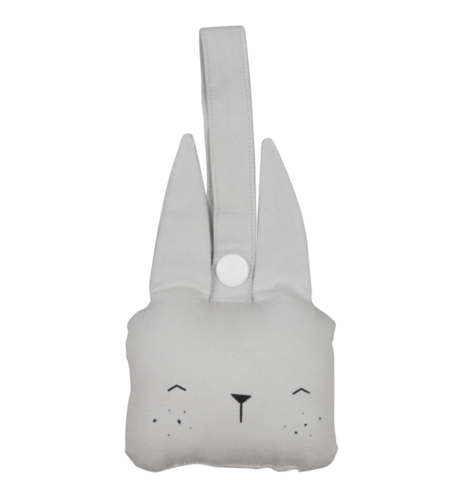 Fabelab Animal Rattle - Bunny Icy Grey