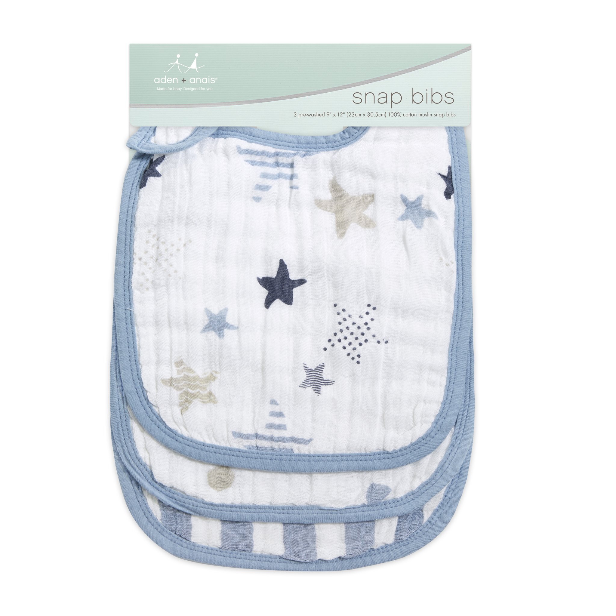 Aden & Anais Snap Bibs Rock Star NURSERYFeedingBibs Kids