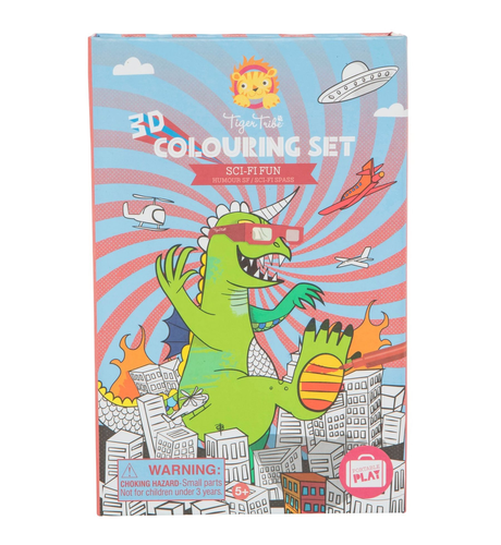 Tiger Tribe 3D Colouring Set - Sci Fi Fun