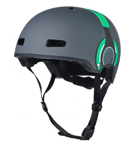 Micro Scooter Helmet - Green Headphones