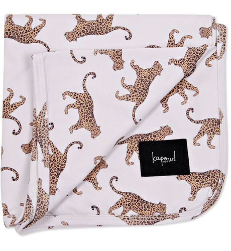 Kapow Leopard Swaddle Blanket