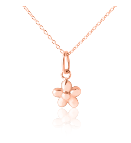 Flickering Flower Pendant & Necklace - Rose Gold