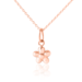 Flickering Flower Pendant & Necklace - Rose Gold