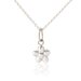 Flickering Flower Pendant & Necklace - Silver