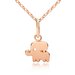 Good Luck Elephant Pendant & Necklace - Rose Gold