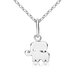 Good Luck Elephant Pendant & Necklace - Silver