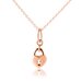 Love Lock Pendant & Necklace - Rose Gold