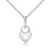 Love Lock Pendant & Necklace - Silver