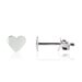 Shiny Baby Hearts Earrings - Silver