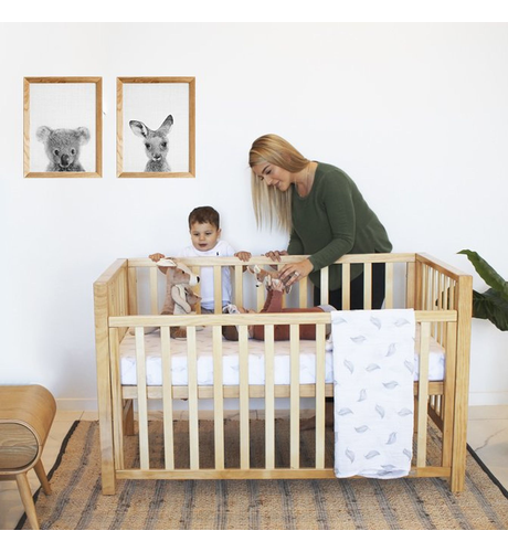 Babyhood Lulu Cot 4 in 1 - Natural - BABY ESSENTIALS-Furniture : Kids ...