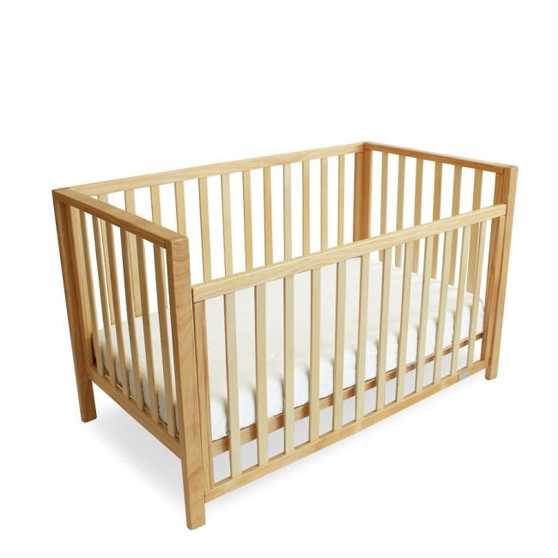 natural wooden cot
