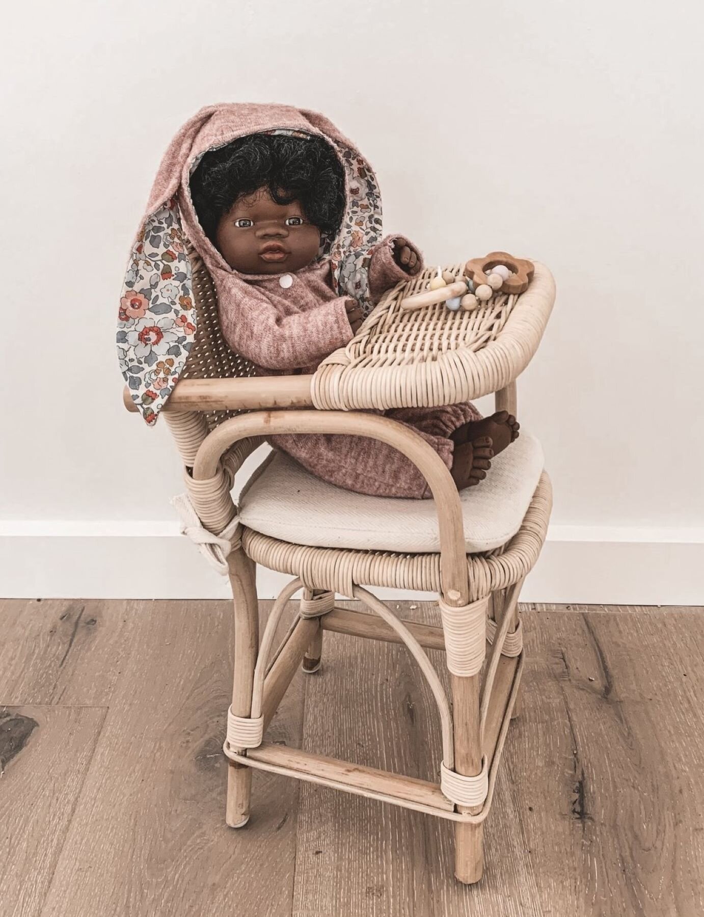 Tiny Harlow Dolls Rattan High Chair PLAY Dolls Acc. Kids Clothing NZ Shop Online Kid Republic Tiny Harlow