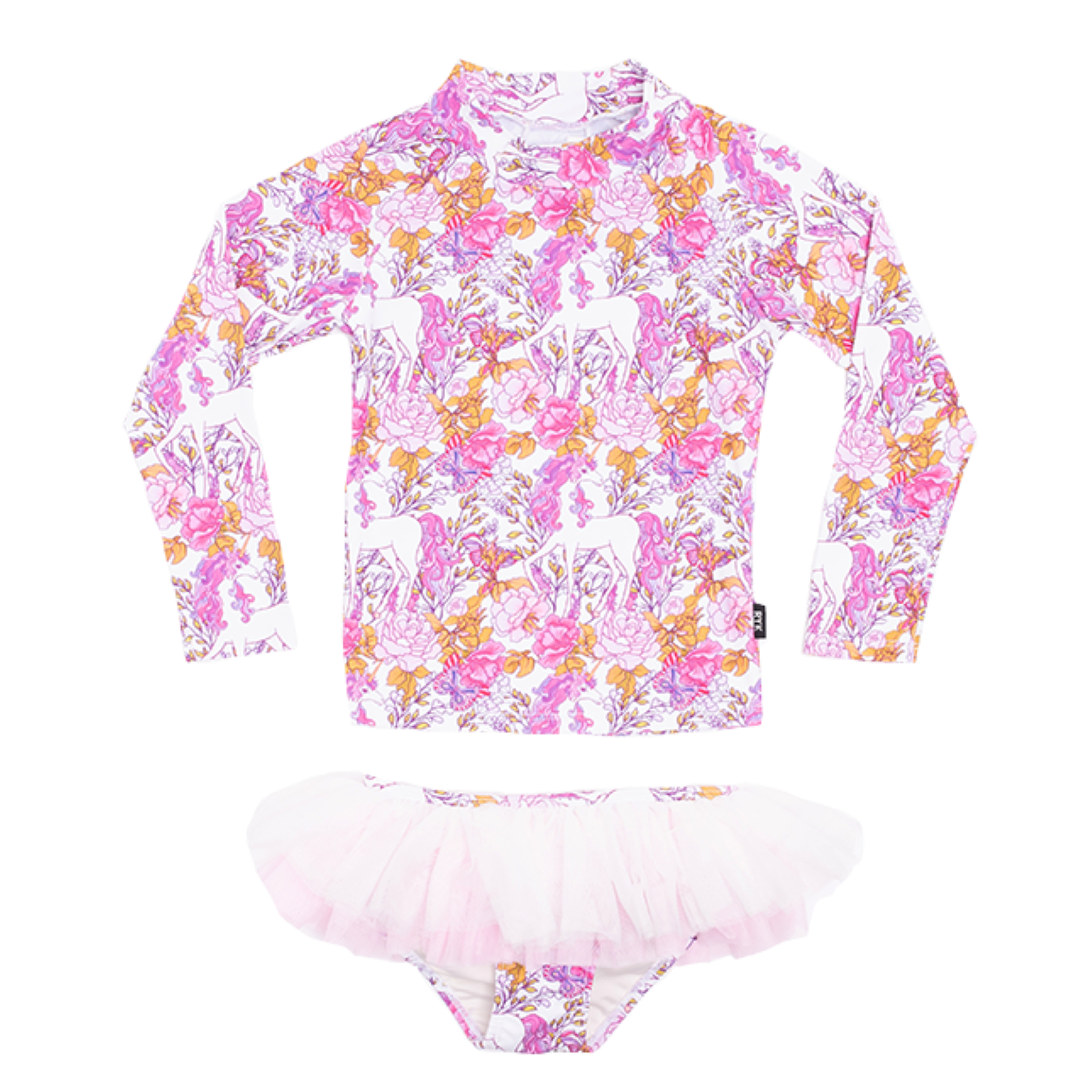 Rock Your Kid Retro Unicorn Rashie Set Clothing Swimwear Kids
