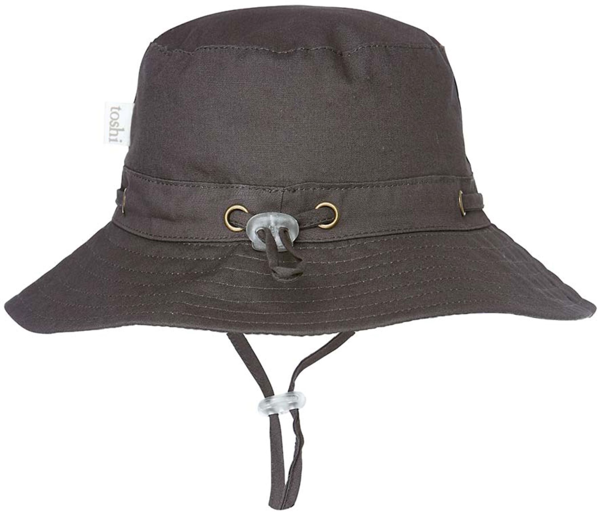 Toshi Sunhat Tex Charcoal CLOTHINGHATSCaps Kids Clothing NZ