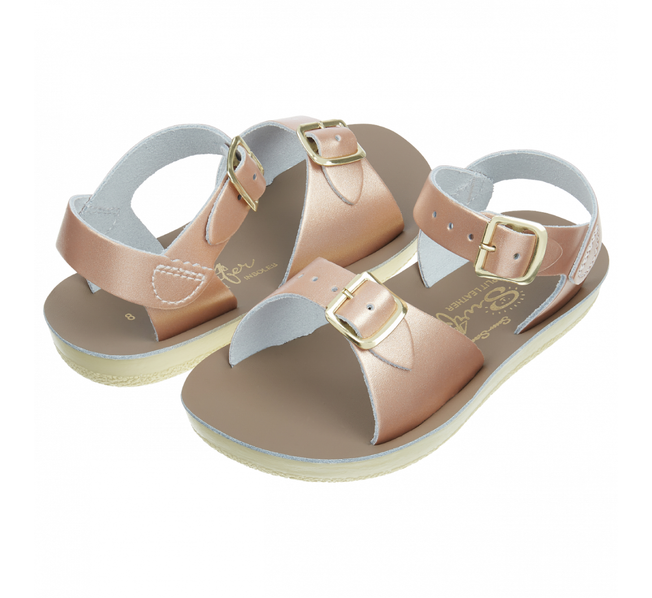 Salt Water Sun-san Surfer-Rose Gold FOOTWEAR-Sandals Jandals