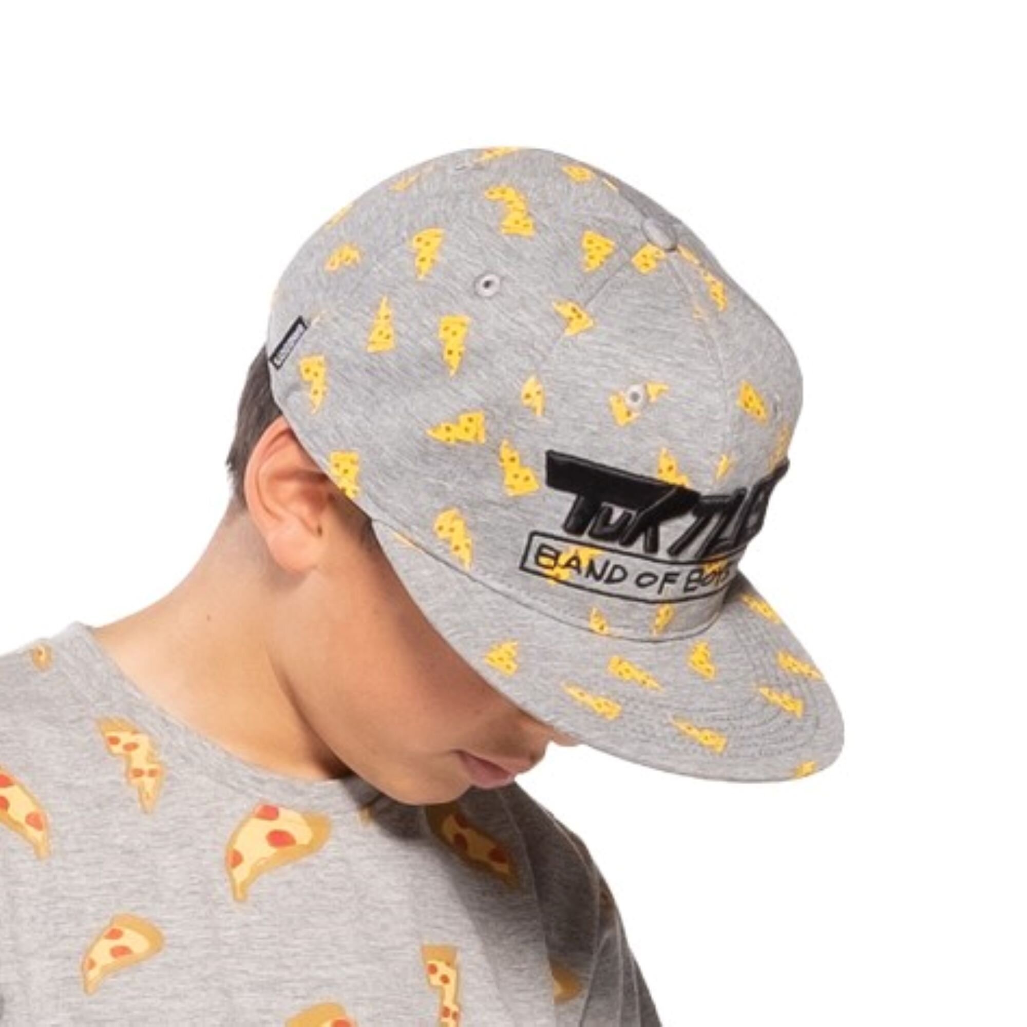 Band of Boys TMNT Pizza Cap Grey CLOTHING-HATS-Caps Kids