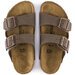 Birkenstock Kids Arizona Birkibuc Mocha (Narrow Fit)