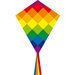 Eddy 70cm Diamond Kite - Rainbow Patchwork