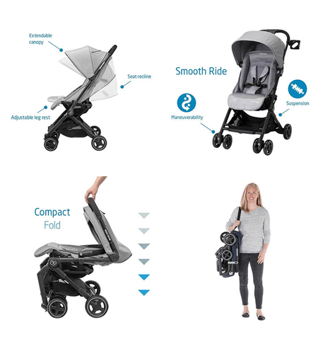 Maxi-Cosi Lara Stroller Nomad Grey BABY ESSENTIALS-Strollers - Main Image